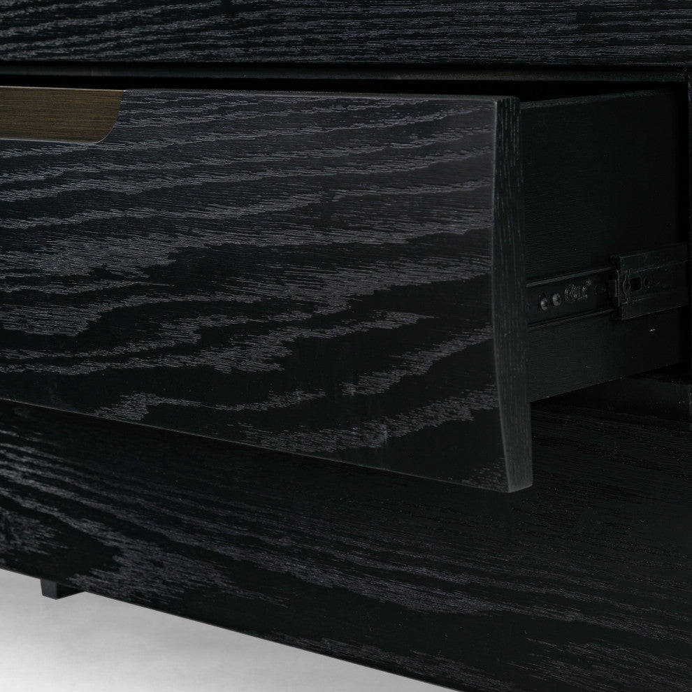Safavieh Couture Beethoven 6 Drawer Dresser, Black