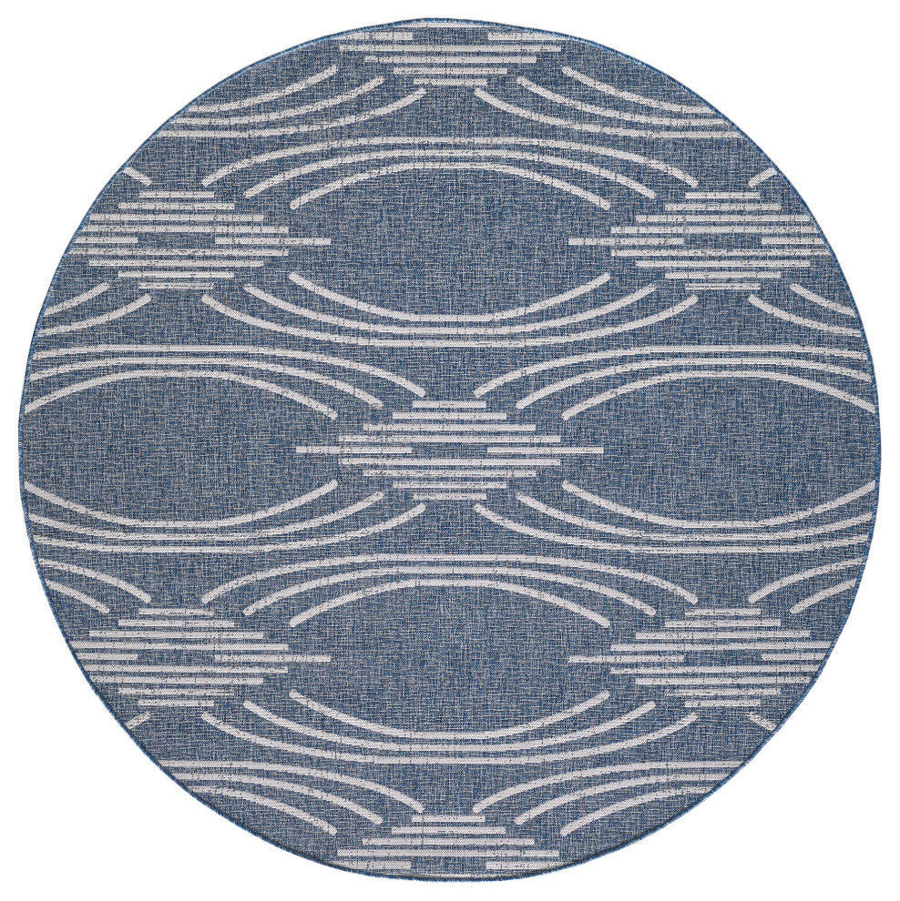 Provo Contempo Indoor/Outdoor Coastal Area Rug, 7'10 Round