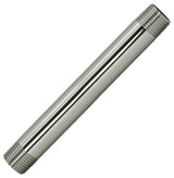 1/2"x6" IPS Pipe Nipple, Polished Brass, Polished Chrome