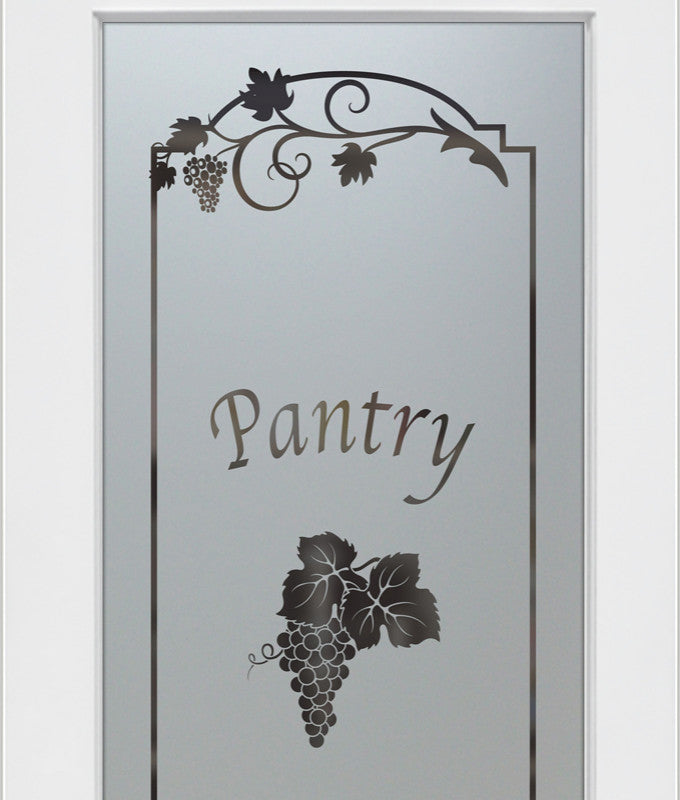 Pantry Door - Grape Cluster Grape Ivy - Douglas Fir (stain grade) - 24" x...