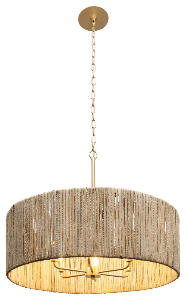 Varaluz 391P06 Jacobs Ladder 6 Light 28"W Pendant - French Gold