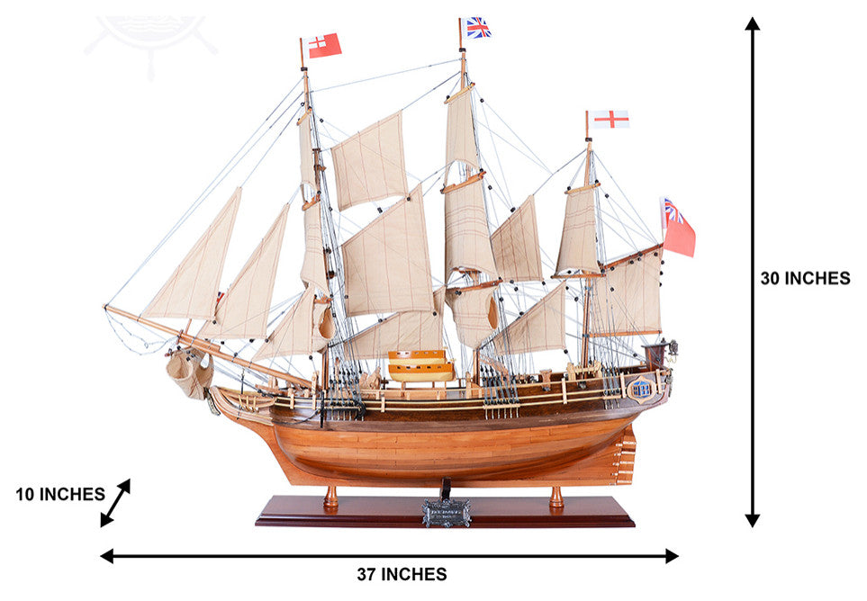 Hms Bounty New Museum-quality Fully Assembled Wooden Model Ship