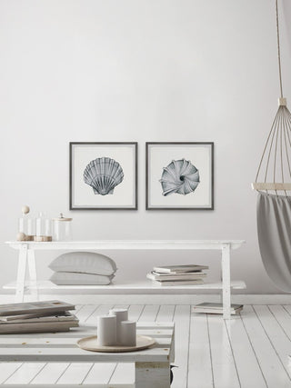 Metallic Shells Diptych, 64"x32"