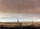 Hercules Seghers Landscape With City on a River Premium Canvas Print