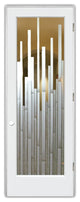 Interior Prehung Door or Interior Slab Door - Mosaics - Primed - 30" x 80" -...