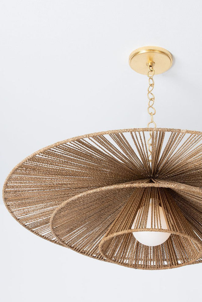 Levan Pendant, Vintage Gold Leaf