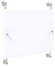 Carolina Crystal Landscape Frameless Rail Mounted Mirror, Satin Nickel