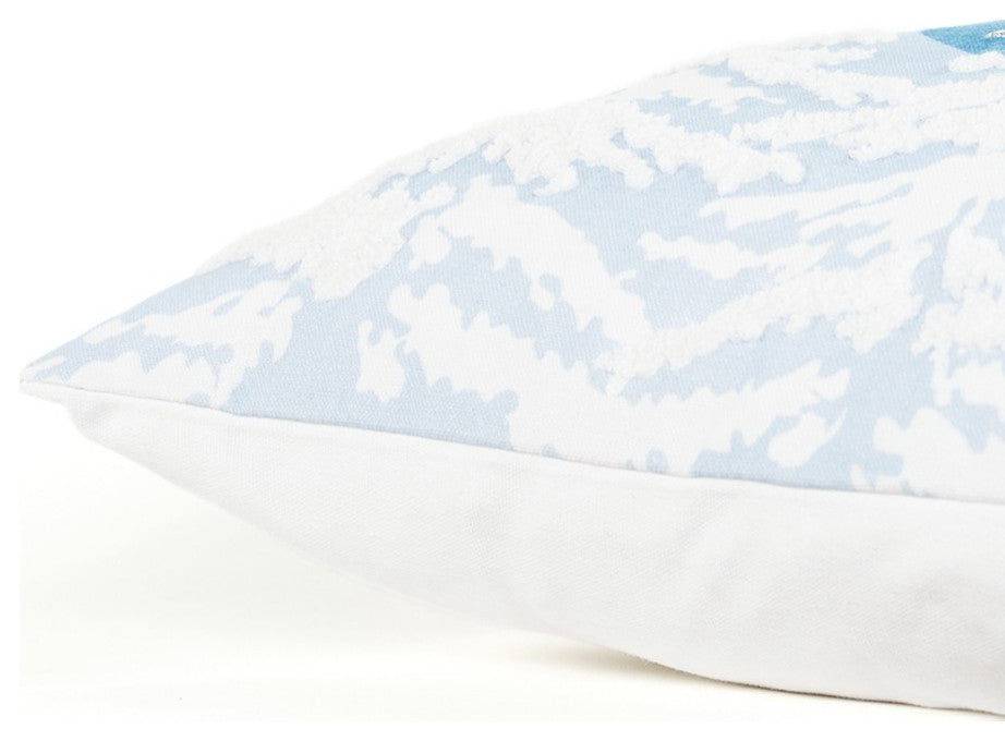 Blue Winter Wonderland Ornament Decorative Throw Pillow
