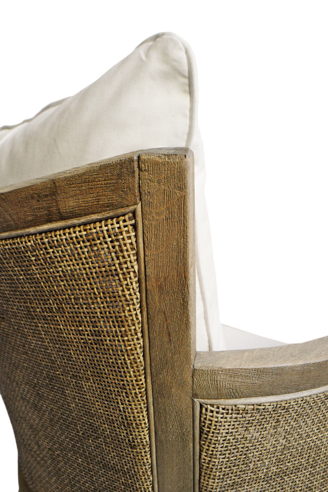 Cane and Oak Arm Chair