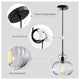 Farmhouse Kitchen Island Pendant Light Glass Globe Pendant Lamp Lighting