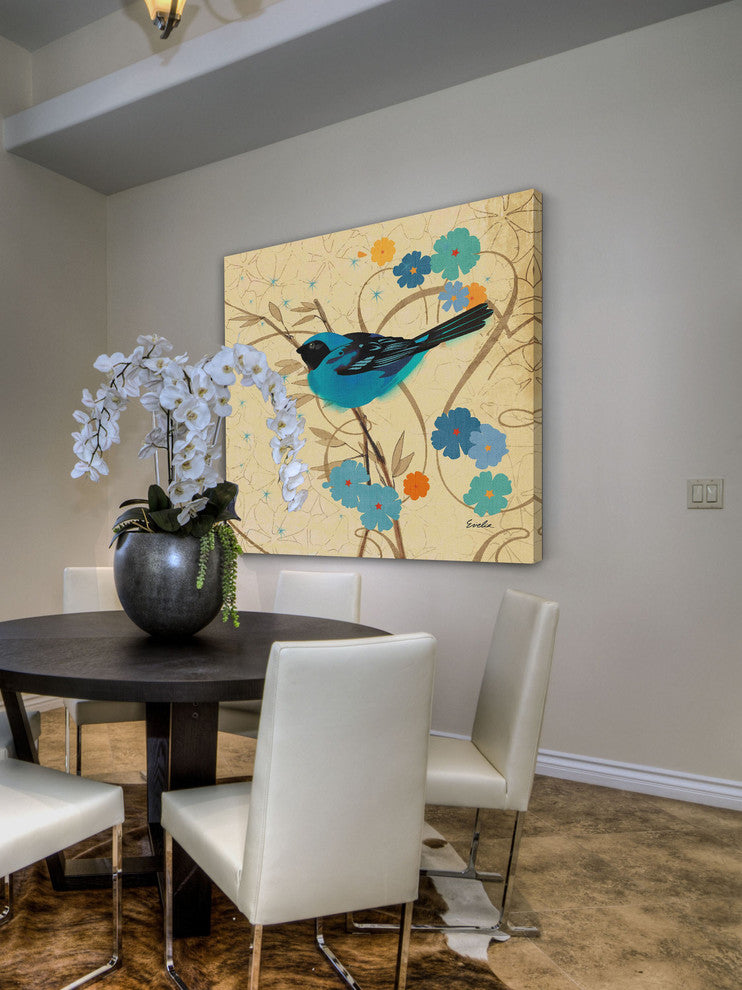 "Hooded Oriole I" Painting Print on Canvas by Evelia