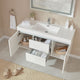 Vanity Art Wall-Hung Single-Sink Bathroom Vanity With Resin Top, 48"