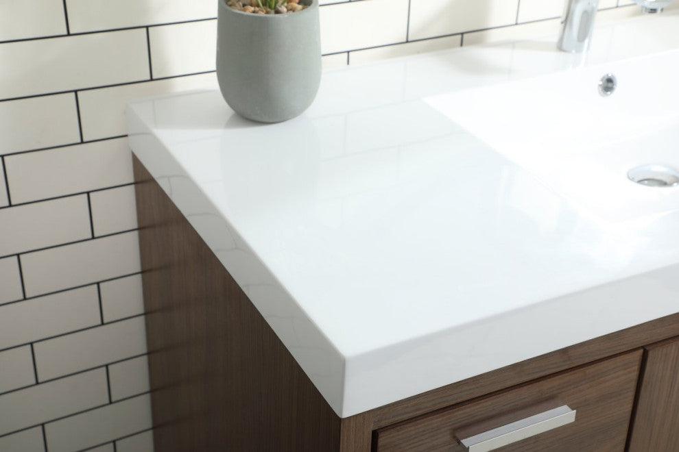 Walker 48" Single Bathroom Vanity, Walnut