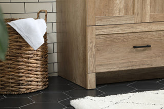 Home Living 19" Farmhouse Natural Oak-Light Bathroom Vanity