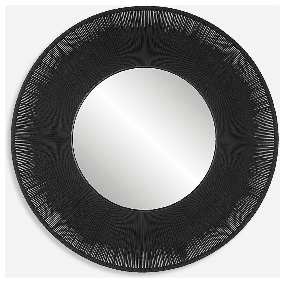 Uttermost 09823 Sailor's Knot Black Round Mirror