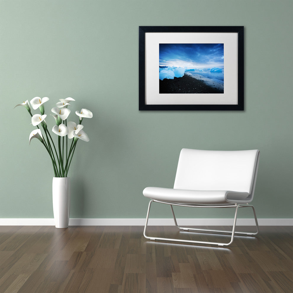Philippe Sainte-Laudy 'Blue Sugar' Matted Framed Art