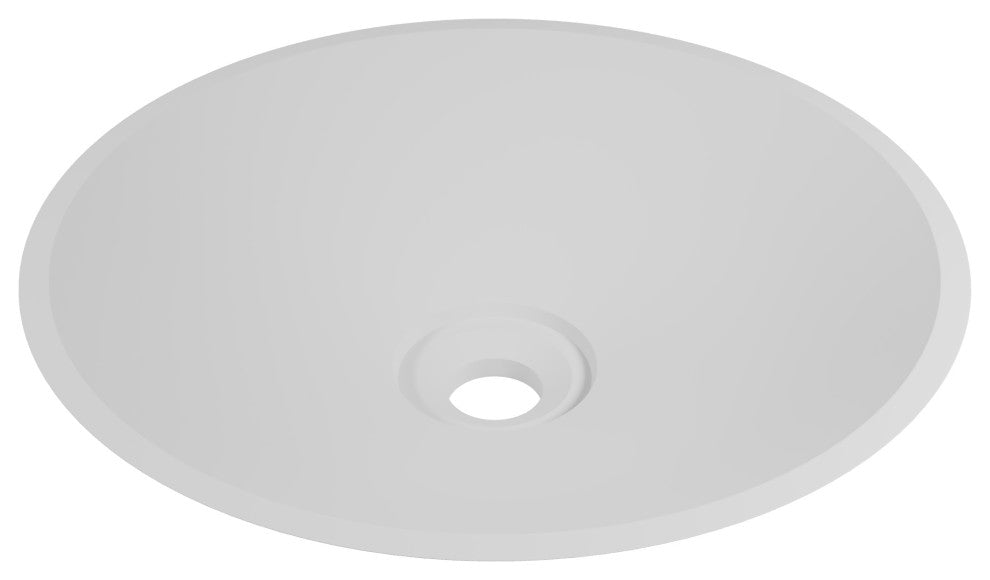 CastelloUSA Mahdi Solid Surface Square Vessel Sink