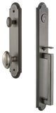 Arc 1-Piece Dummy Handleset, D Grip and Eden Prairie, Antique Pewter, 848547