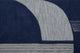 Weave & Wander Cutlor Graphic Wool Rug, Navy Blue/Silver Gray, 3ft-6in x 5ft-6in