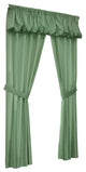 Prescott Rod Pocket Curtain Panel Set 80 x 84 in Sage