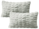 Shar Pei Faux Fur Pillow Shell 2pcs Set, Moonbeam, 14" X 26"