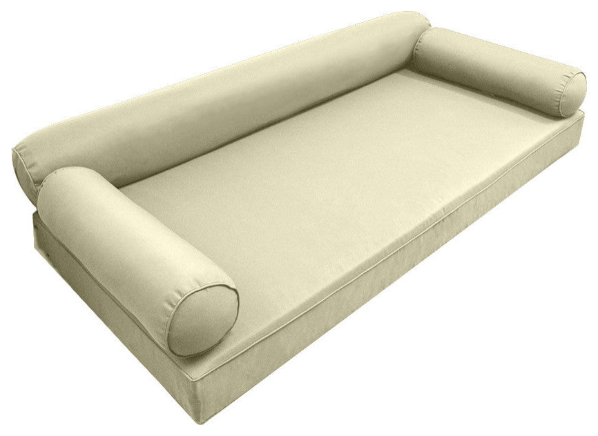 Style6 Twin Size Pipe Trim Bolster Pillow Cushion Outdoor Slip Cover ONLY AD005