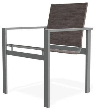 Tribeca Sling Outdoor Stackable Armchair, James/Graphite