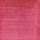 Ahgly Company Indoor Square Mid-Century Modern Area Rugs, 5' Square