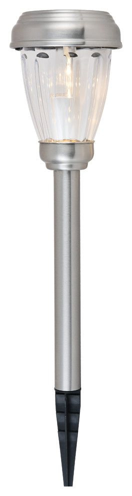 Silver Finish 3000K Led Outdoor Path Light Pack Of 6T