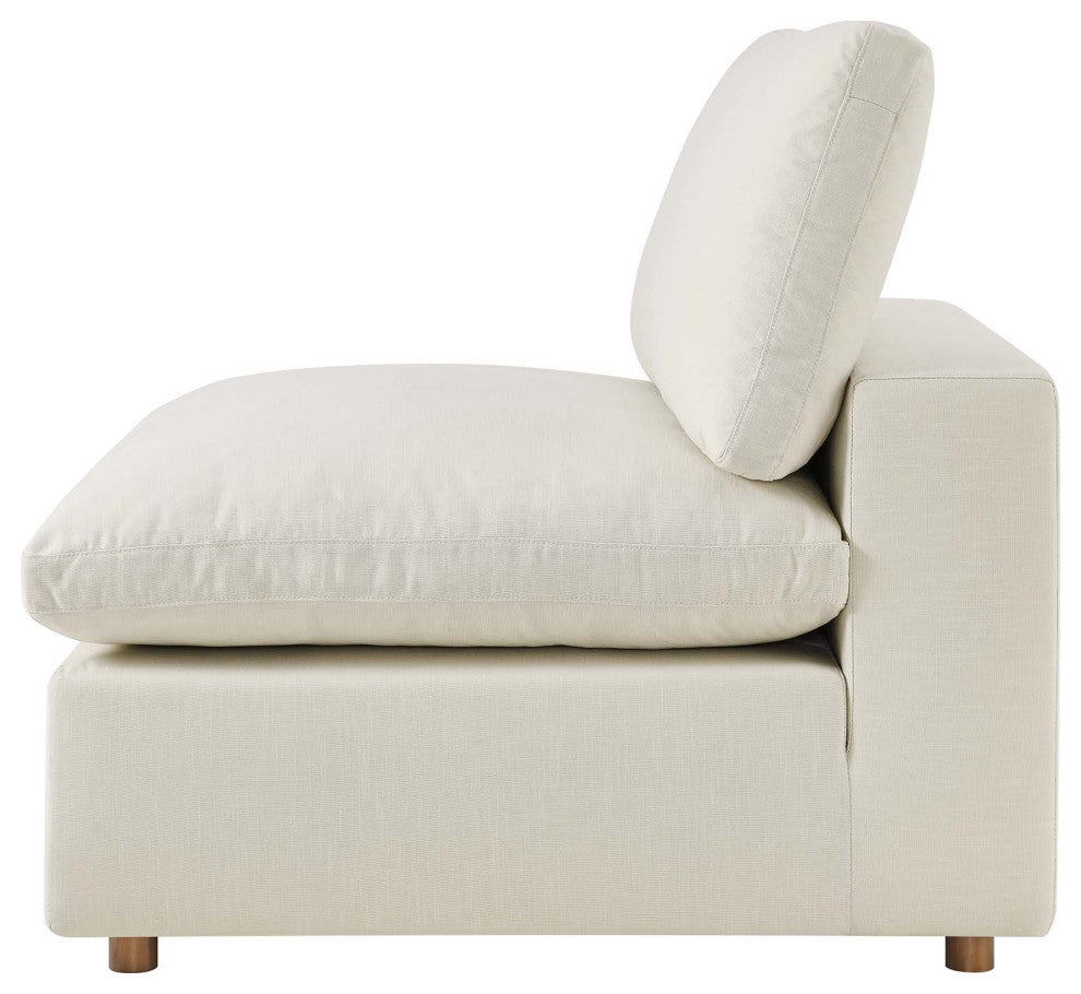 Modular Sectional Deep Sofa Set, Beige, Fabric, Modern, Lounge Cafe Hospitality