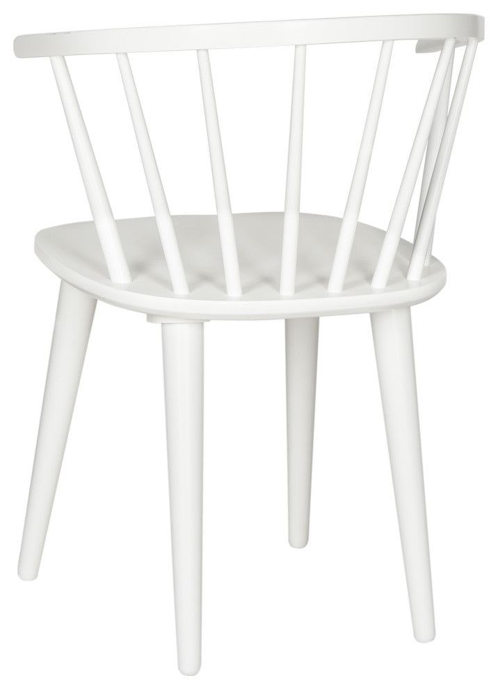 Safavieh Blanchard Curved Spindle Side Chairs, Set of 2, White