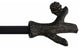 1" Branch Adjustable Curtain Rod, 84"-120", Burnt Gold