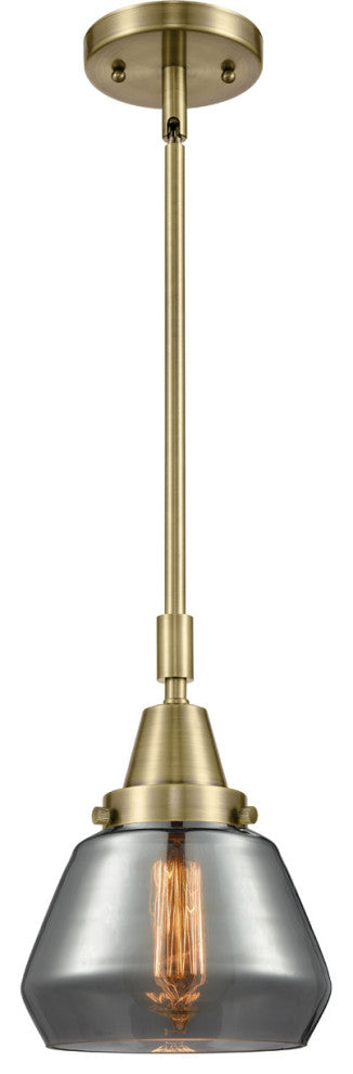 Innovations Lighting 447-1S-AB-G173-LED Fulton 1 Light 7" Mini Pendant