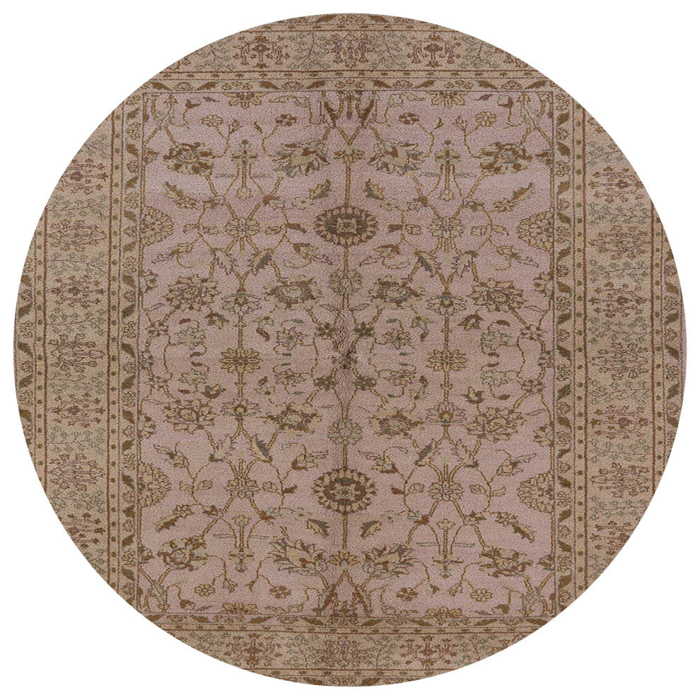 Ahgly Company Indoor Round Mid-Century Modern Area Rugs, 4' Round