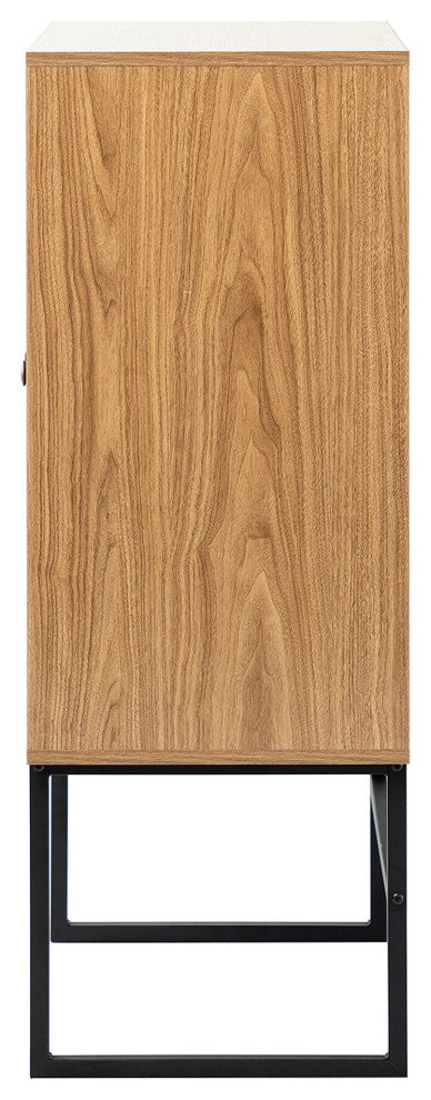Wood Double Door Accent Cabinet with Interior Shelves , Brown, 26'' X 15''