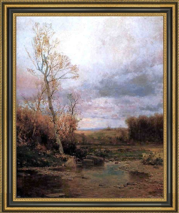 Jervis McEntee Landscape Framed Premium Canvas Print, 20"x25"