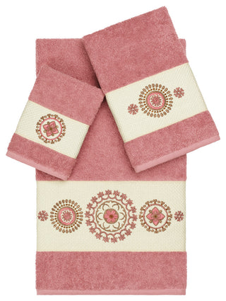 Isabelle 3 Piece Embellished Towel Set