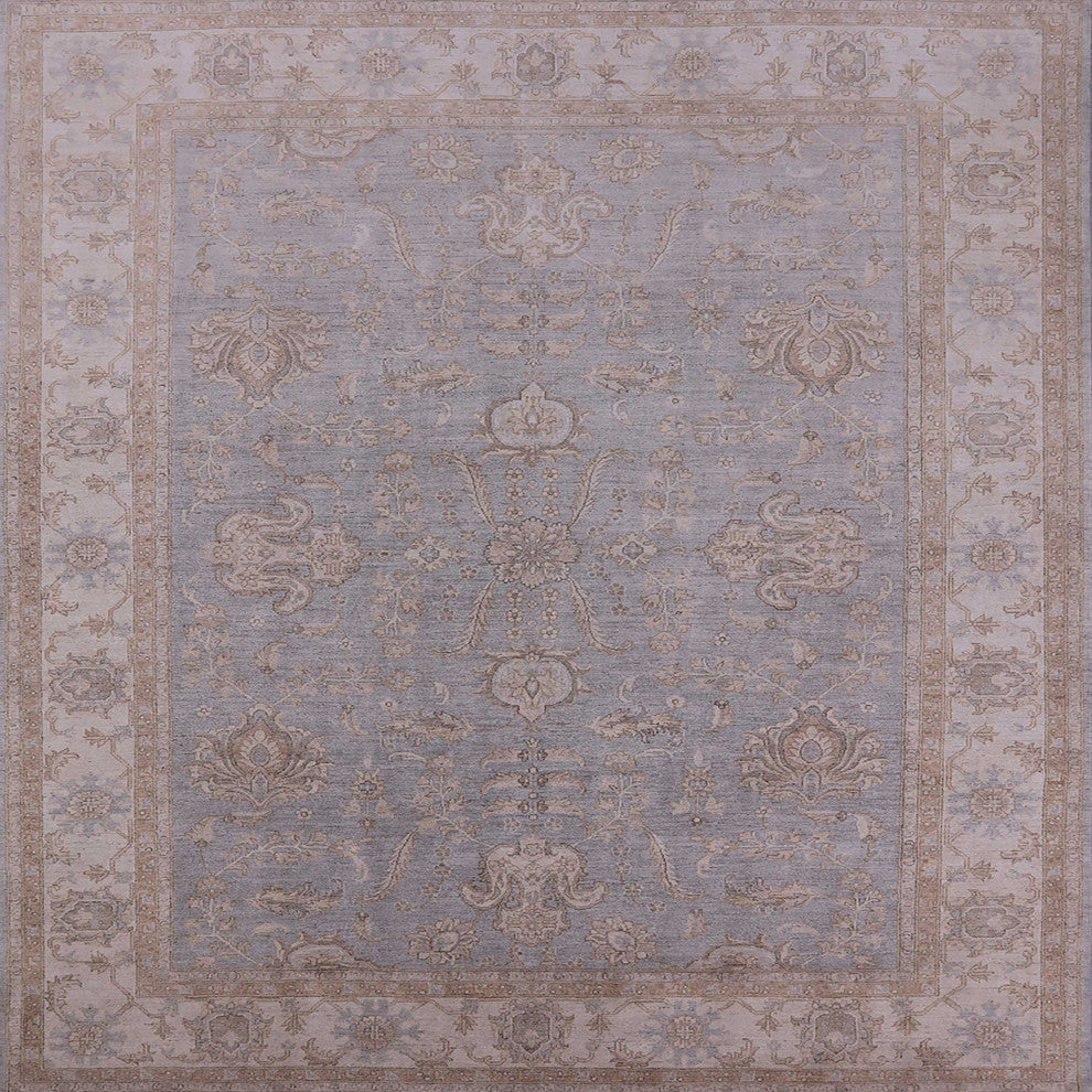 Ahgly Company Indoor Square Mid-Century Modern Area Rugs, 8' Square