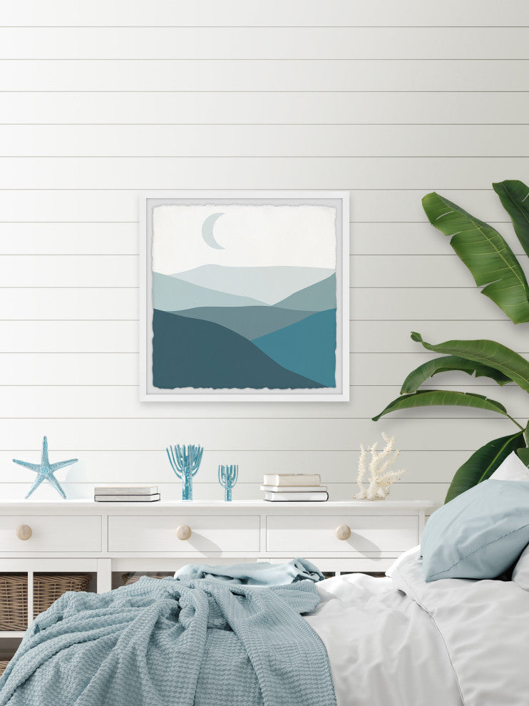 "Mystic Mountains" Framed Painting Print, 18x18