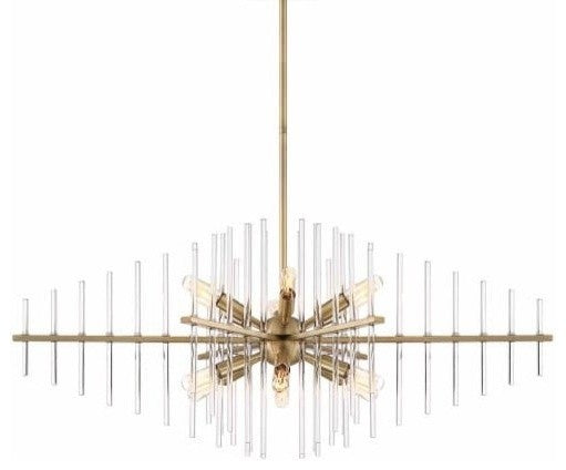 Reeve 12-Light Island, Burnished Antique Brass