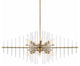 Reeve 12-Light Island, Burnished Antique Brass