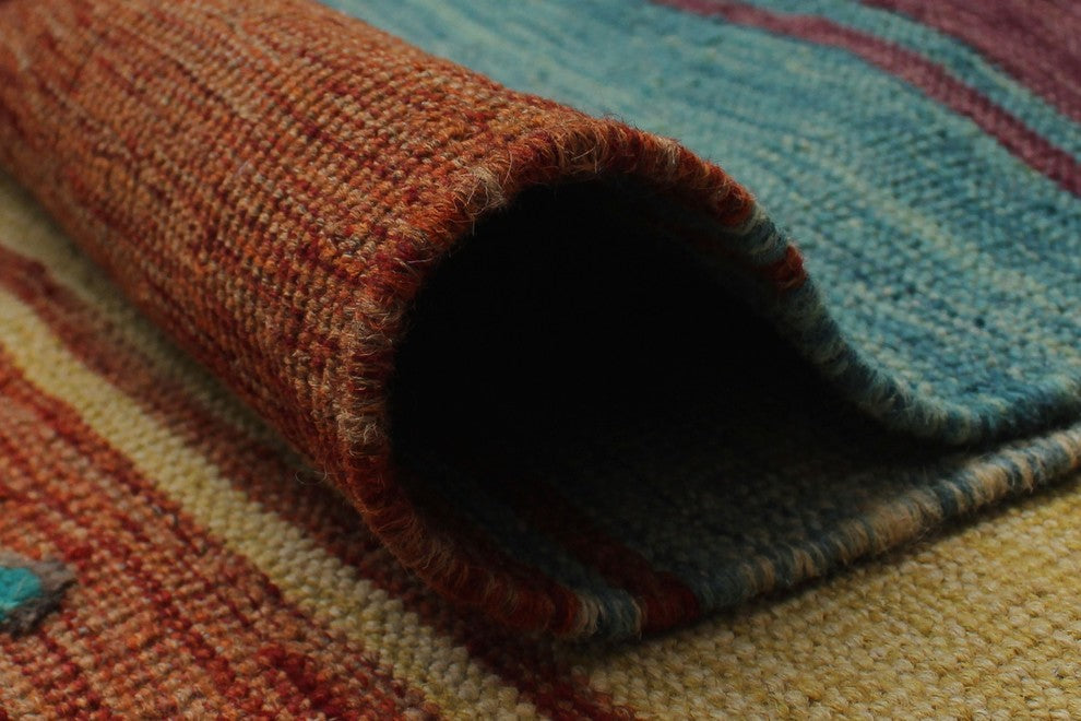 High-Low Kilim Brycen Gold Rug