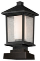 Mesa Collection Outdoor Pier Mount in Oil Rubbed Bronze Finish