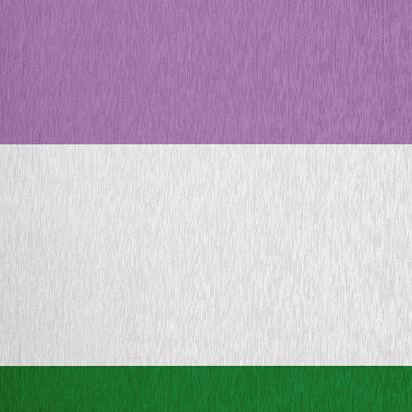 Genderqueer Chenille Rug, Genderqueer, 5'x7'