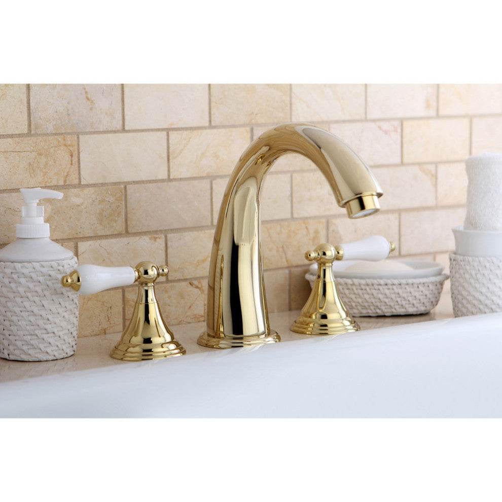 Kingston Brass Roman Tub Faucet, Polished Brass