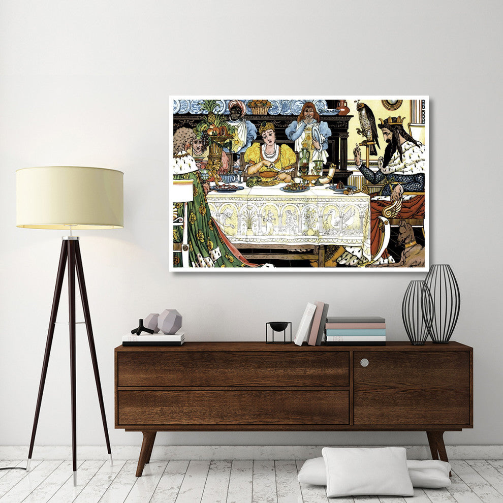 "Frog Prince Title Page" Digital Paper Print by Walter Crane, 62"x42"