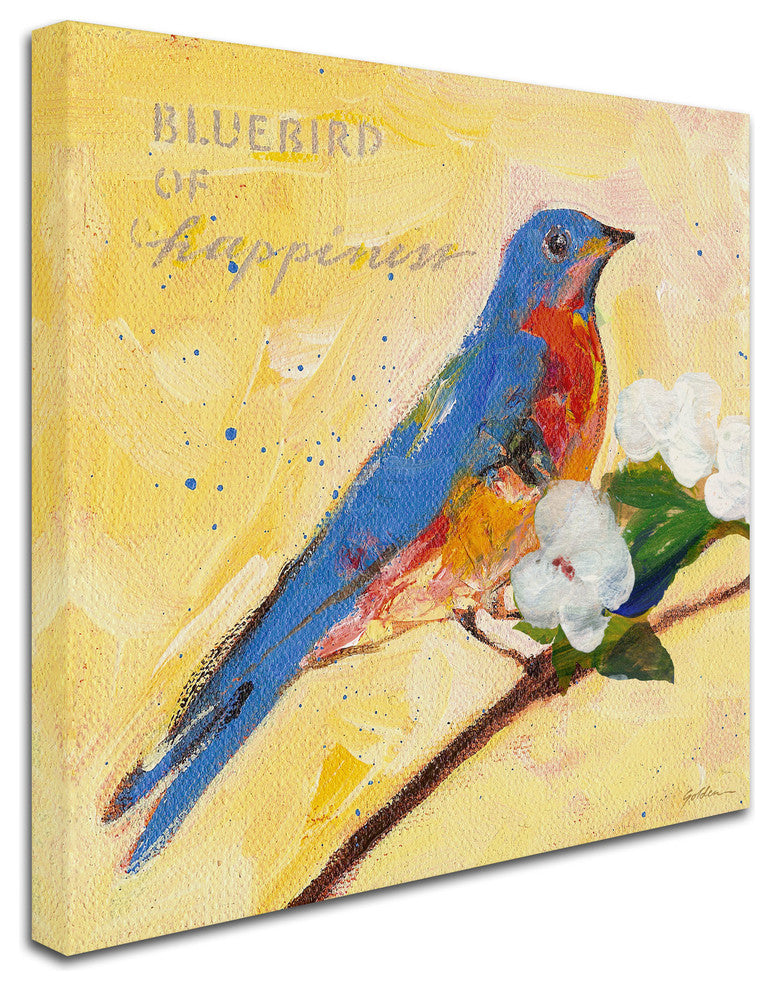 'Bluebird' Canvas Art by Sheila Golden