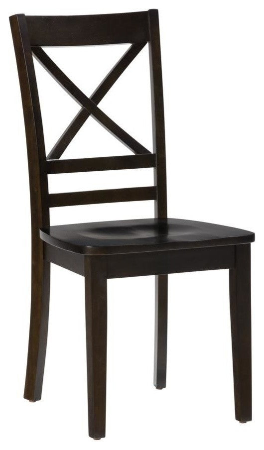 Simplicity EspressoxBack Chair, Set of 2
