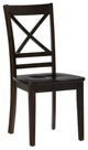 Simplicity EspressoxBack Chair, Set of 2