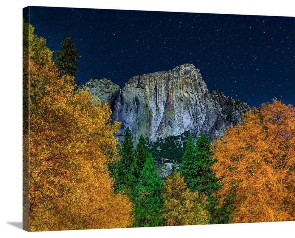 "Yosemite Night" Wrapped Canvas Art Print, 16"x12"x1.5"